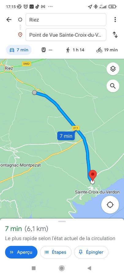 Les Gorges Du Verdon Riez Bagian luar foto